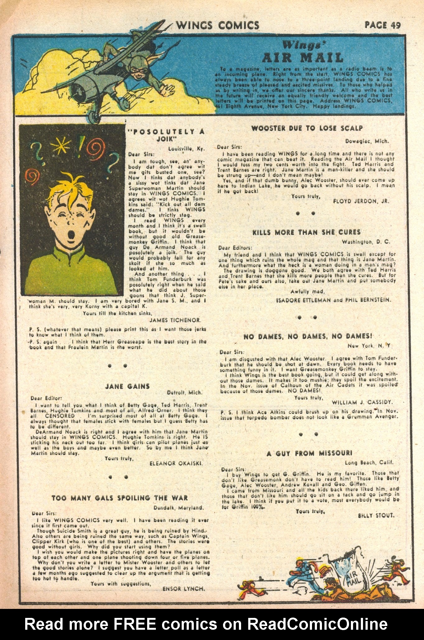 Read online Wings Comics comic -  Issue #30 - 51