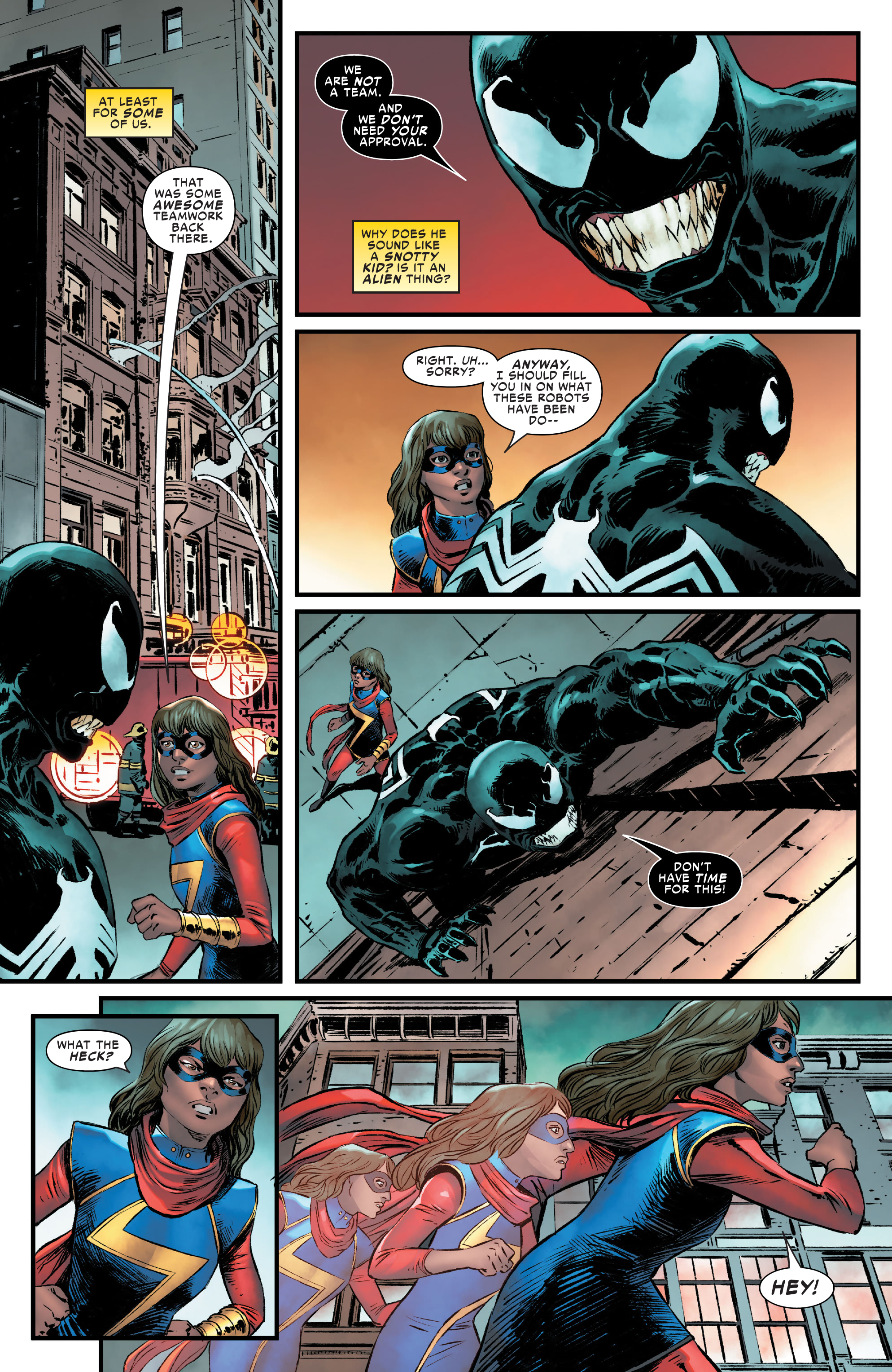 Read online Ms. Marvel & Venom comic -  Issue #1 - 10
