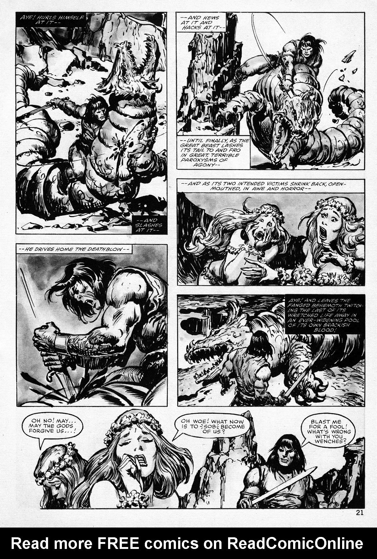 Read online The Savage Sword Of Conan comic -  Issue #77 - 21