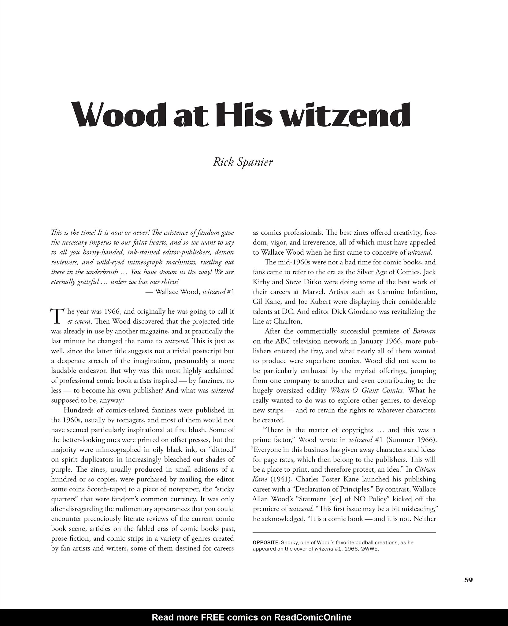 Read online The Life and Legend of Wallace Wood comic -  Issue # TPB 2 - 60