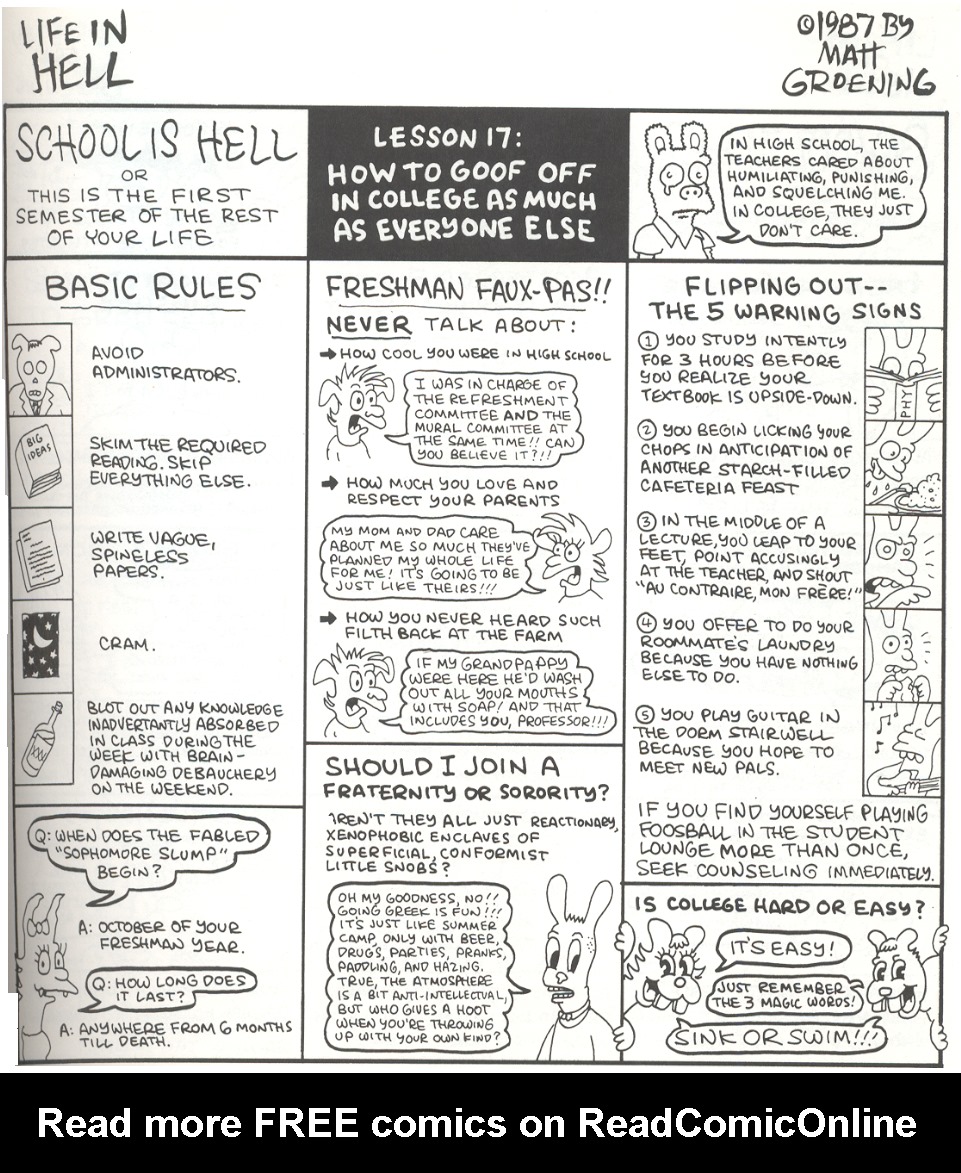 Read online Life In Hell comic -  Issue # TPB School Is Hell - 21