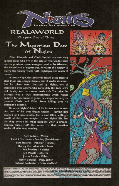 Read online NiGHTS into Dreams... comic -  Issue #4 - 2