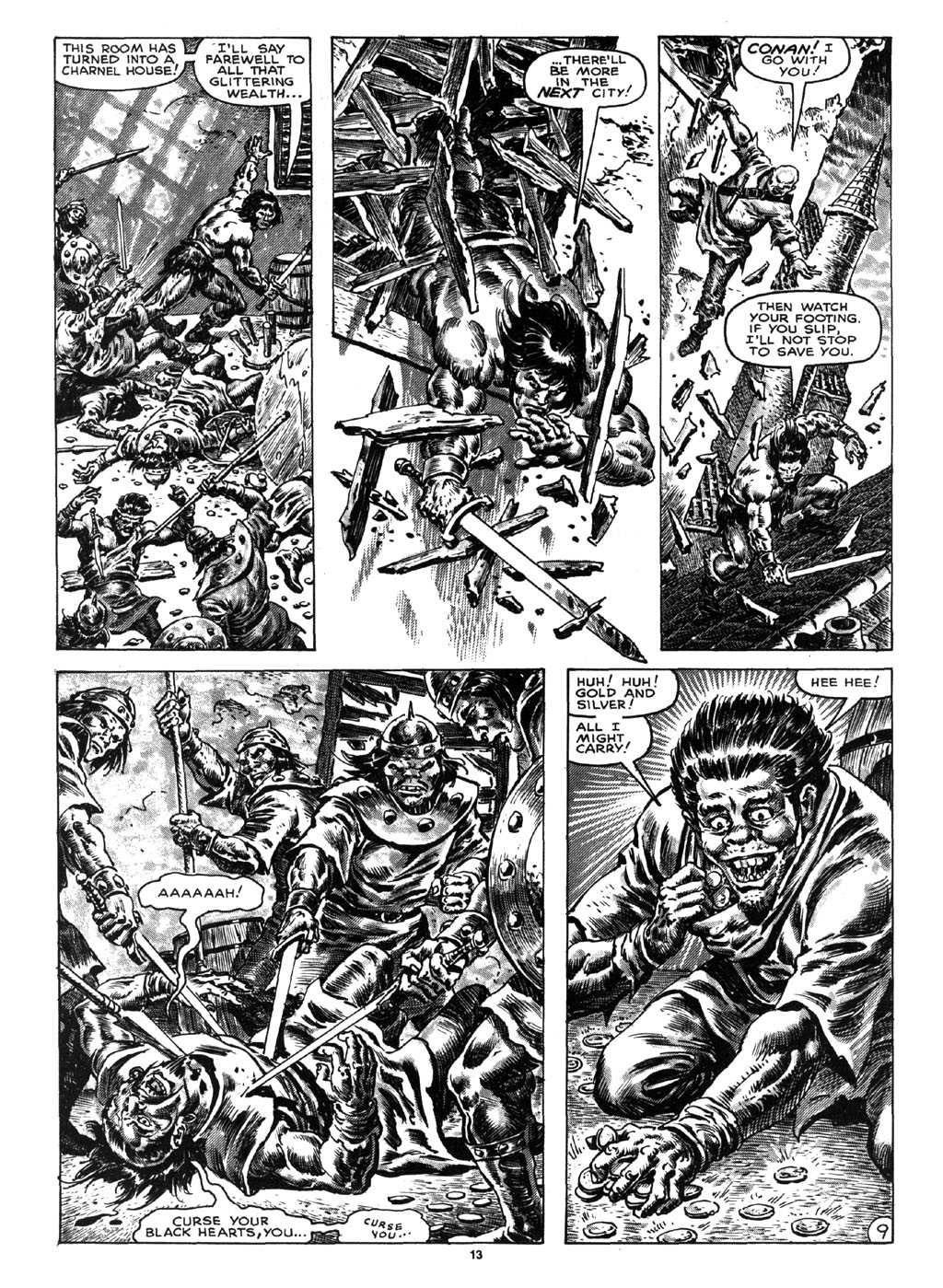 Read online The Savage Sword Of Conan comic -  Issue #164 - 11