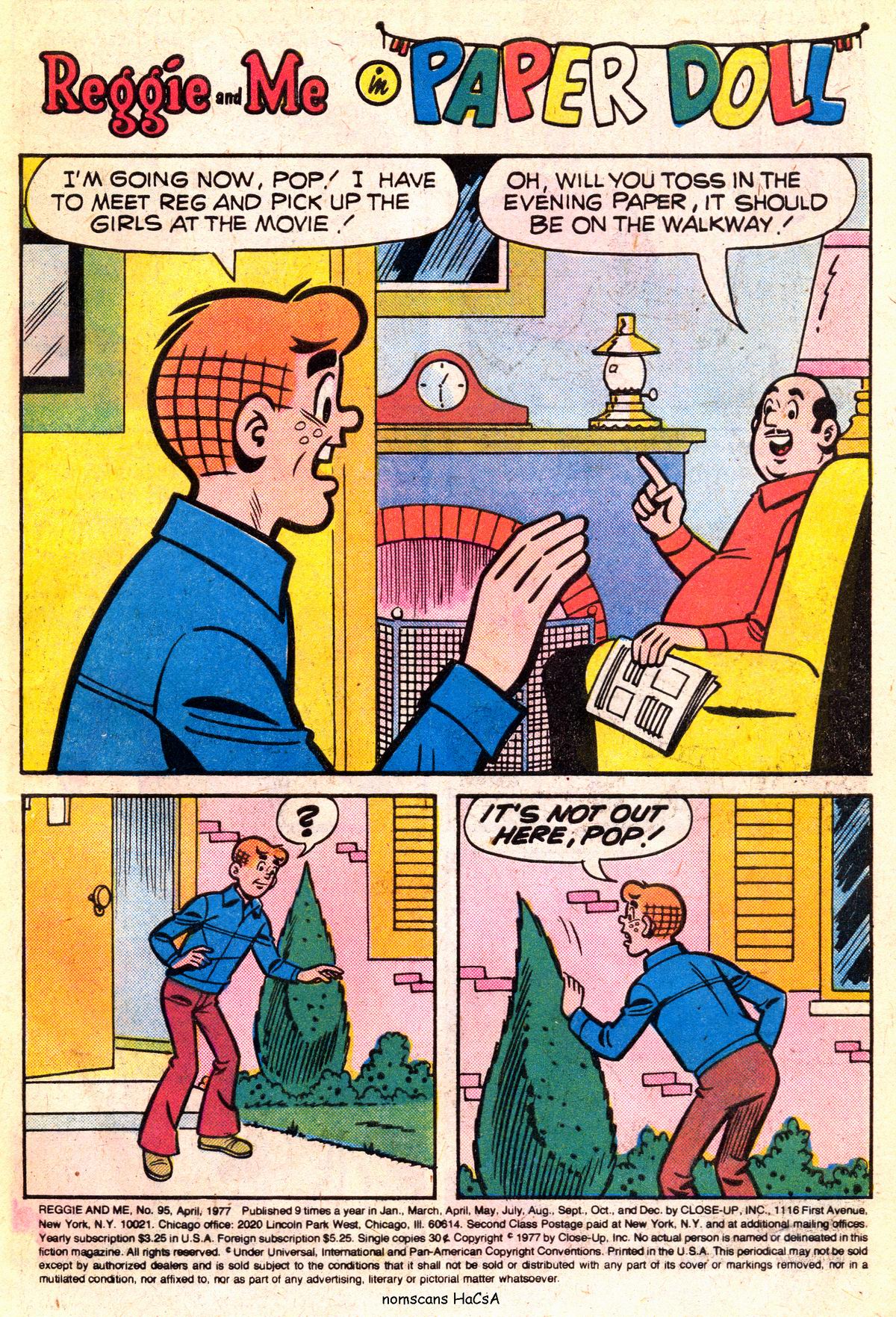 Read online Reggie and Me (1966) comic -  Issue #95 - 3