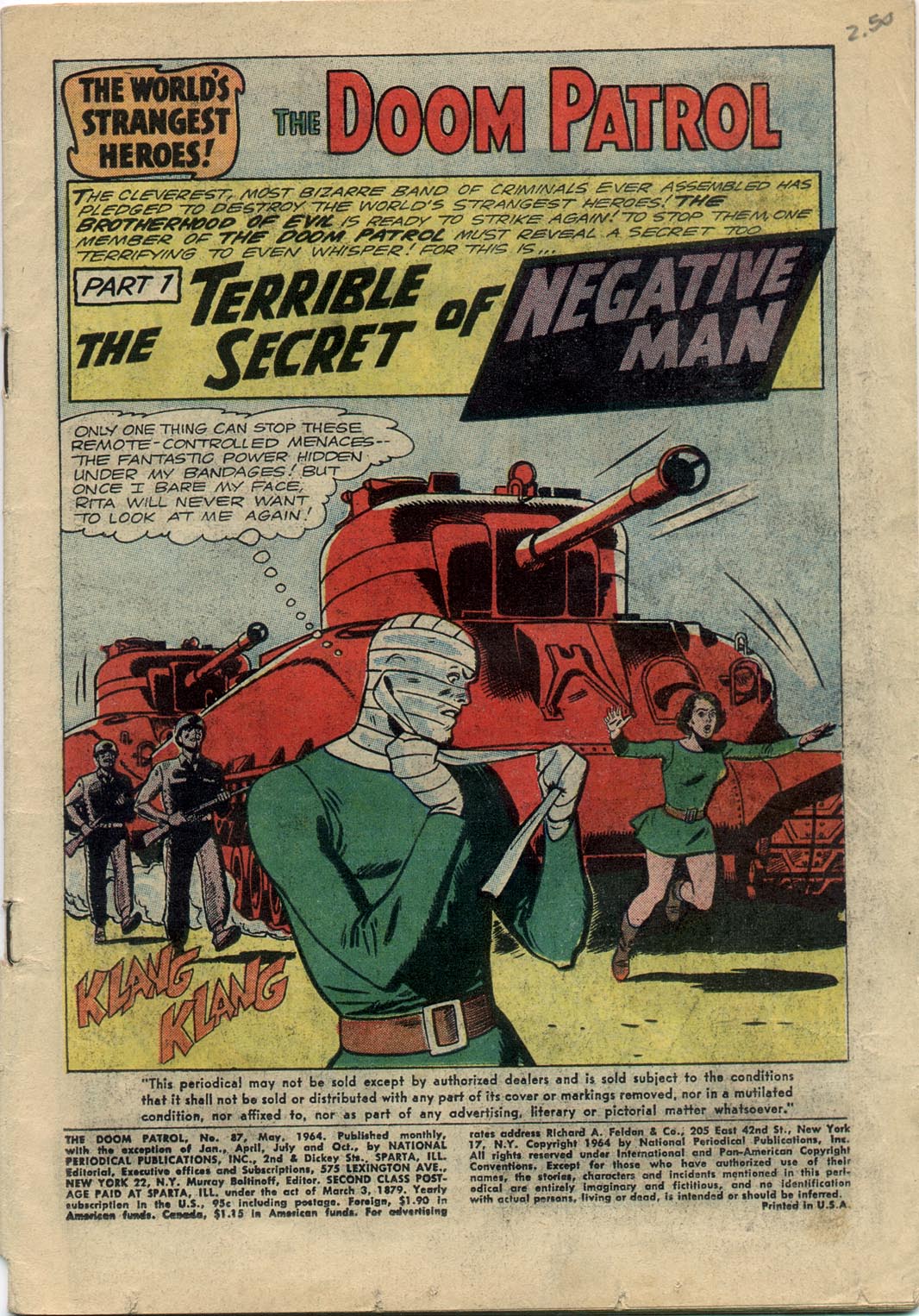 Read online Doom Patrol (1964) comic -  Issue #87 - 3