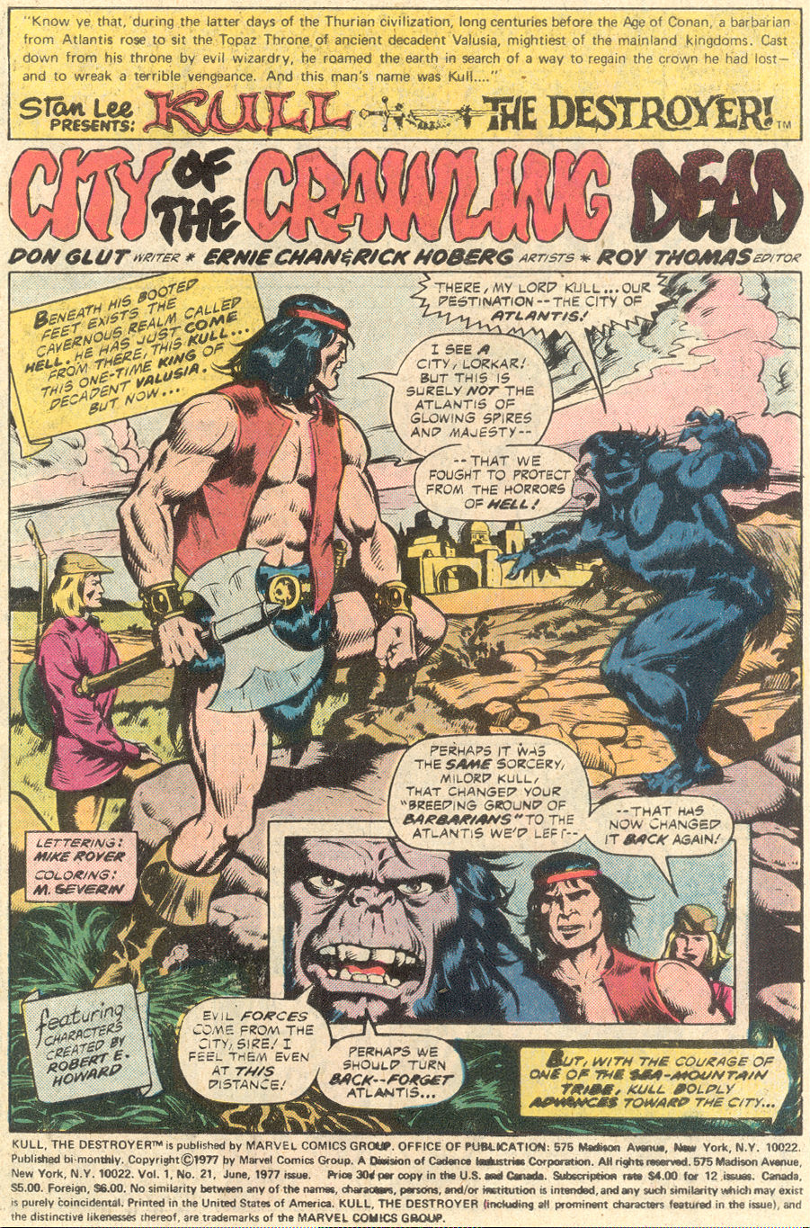 Read online Kull The Destroyer comic -  Issue #21 - 2