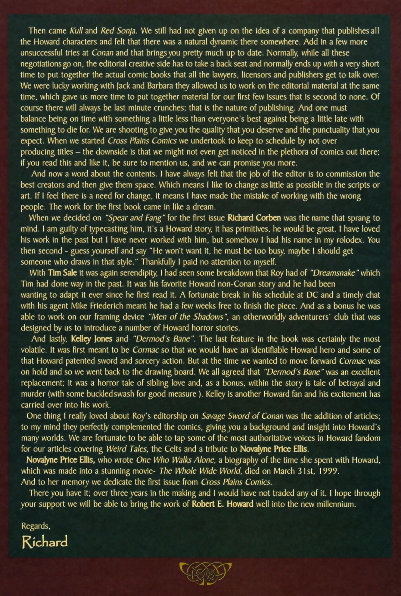 Read online Robert E. Howard's Myth Maker comic -  Issue # TPB - 5