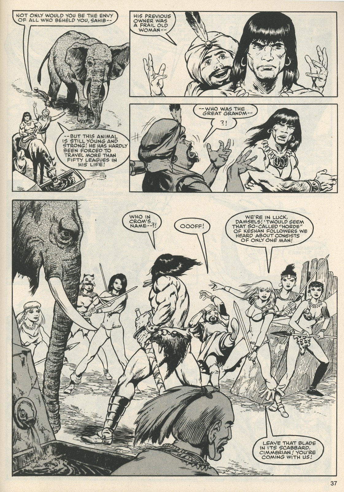 Read online The Savage Sword Of Conan comic -  Issue #111 - 38
