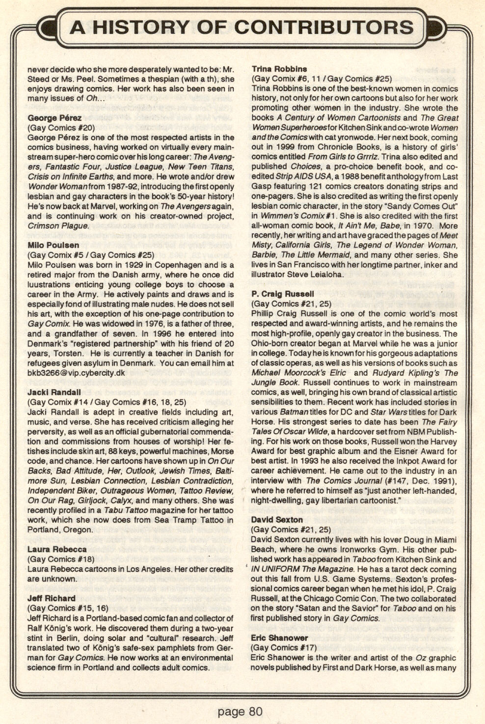 Read online Gay Comix (Gay Comics) comic -  Issue #25 - 81