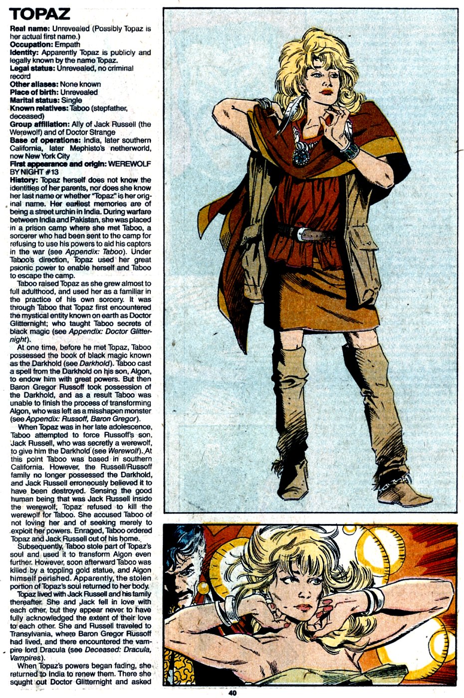Read online The Official Handbook of the Marvel Universe: Update '89 comic -  Issue #7 - 42