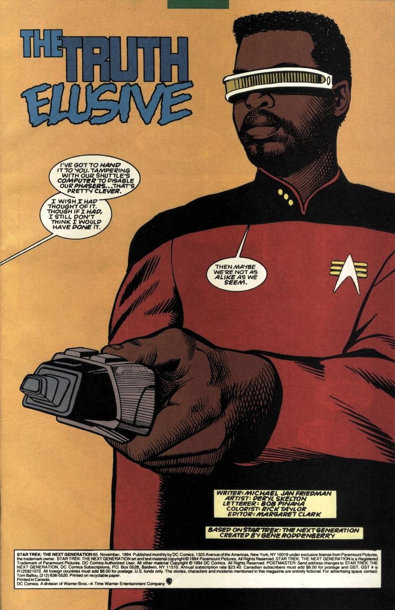 Read online Star Trek: The Next Generation (1989) comic -  Issue #65 - 2