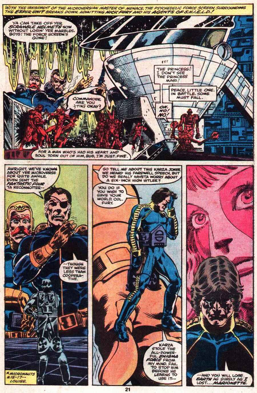 Read online Micronauts (1979) comic -  Issue #26 - 17
