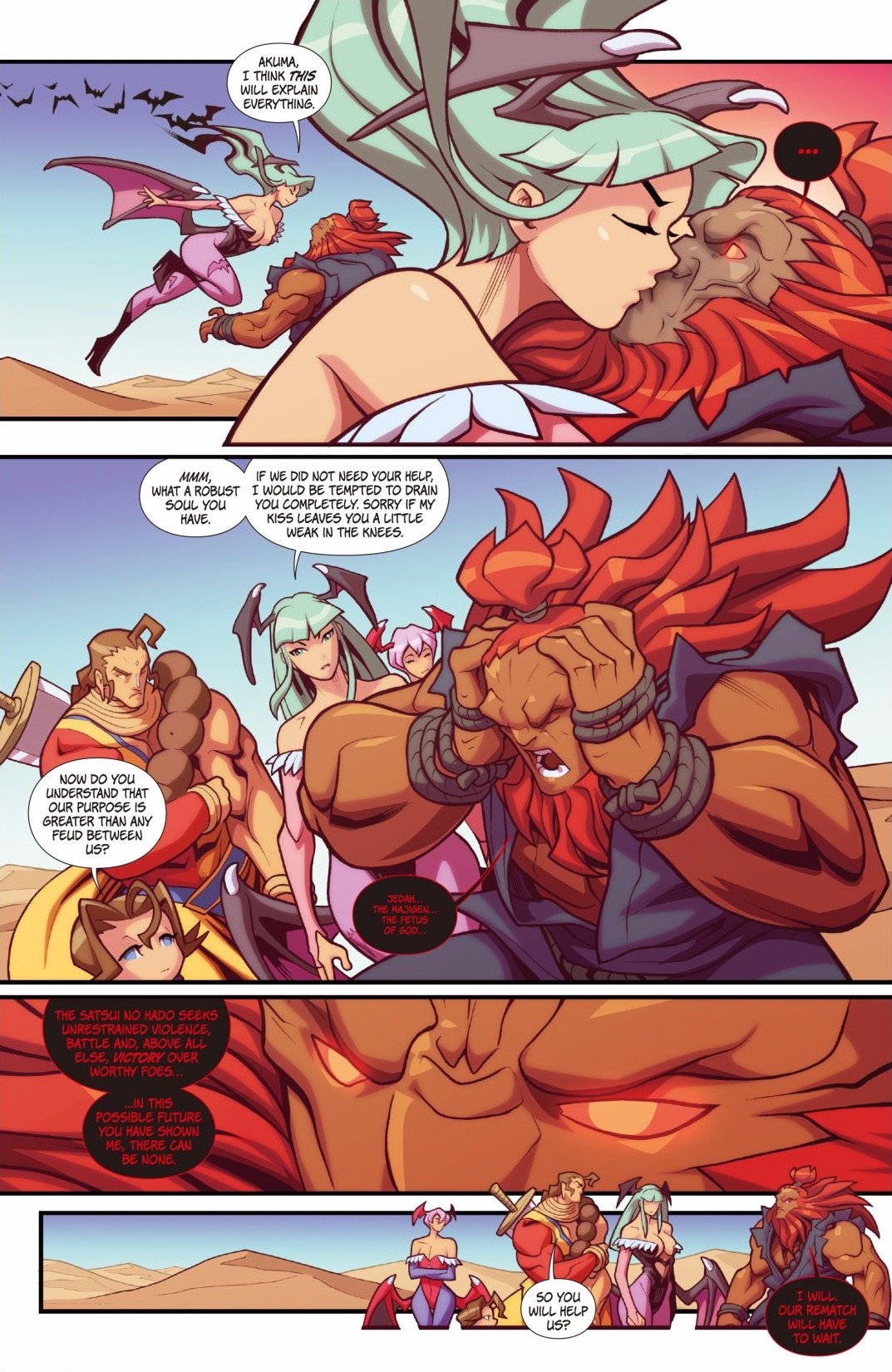 Read online Street Fighter VS Darkstalkers comic -  Issue #5 - 17