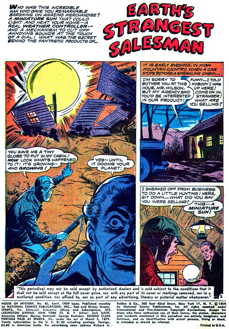 Read online House of Mystery (1951) comic -  Issue #85 - 3