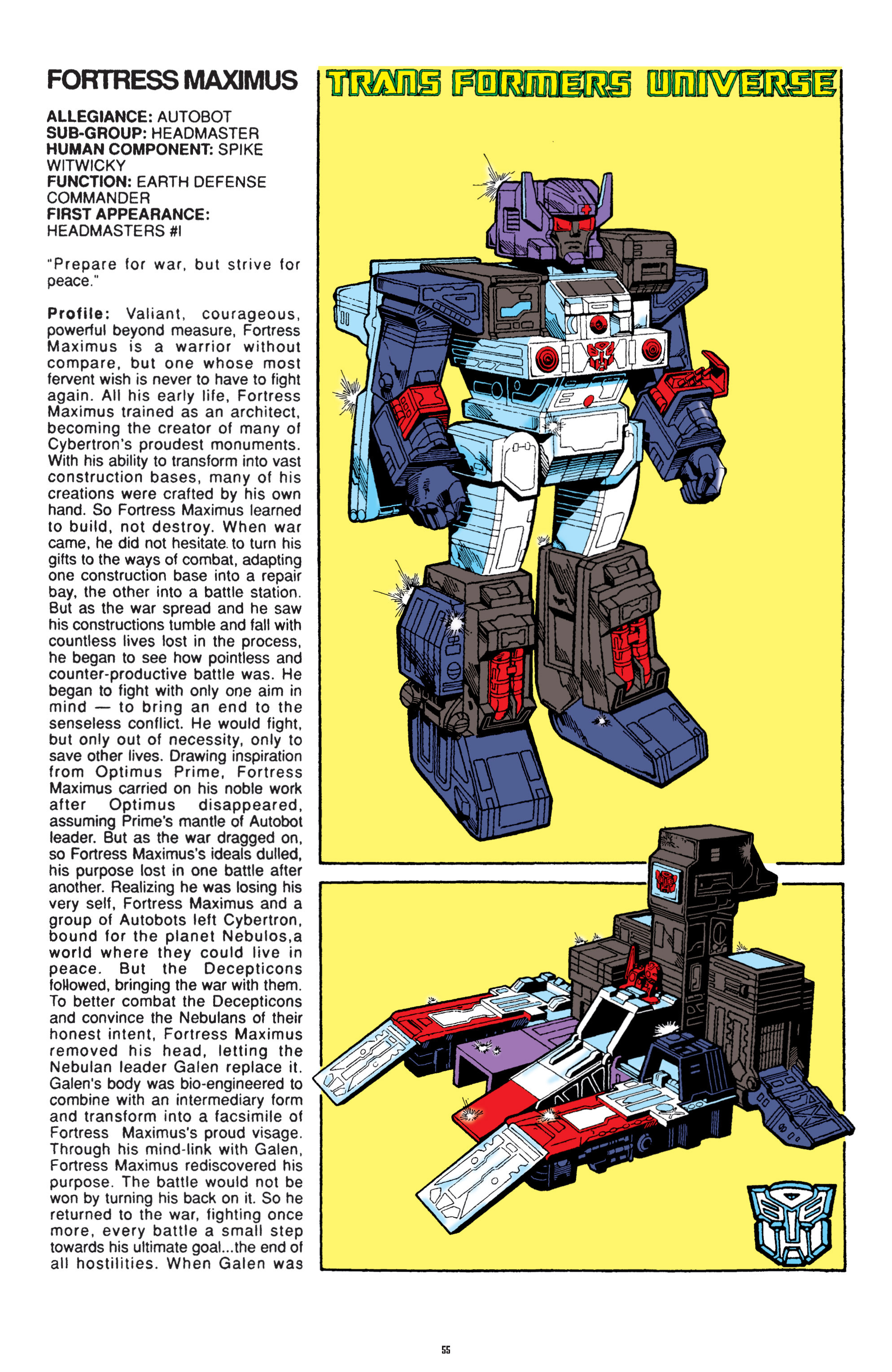 Read online The Transformers Classics comic -  Issue # TPB 8 - 55