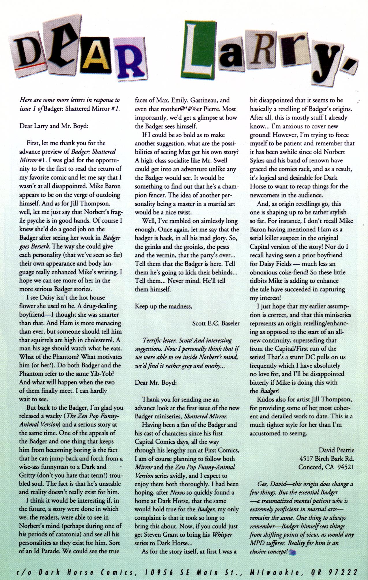 Read online Badger: Shattered Mirror comic -  Issue #2 - 26