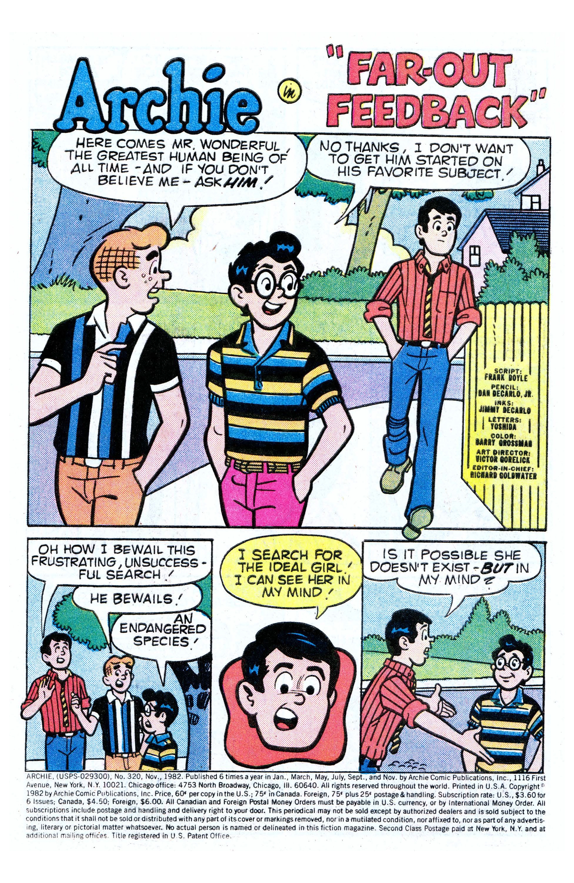 Read online Archie (1960) comic -  Issue #320 - 2