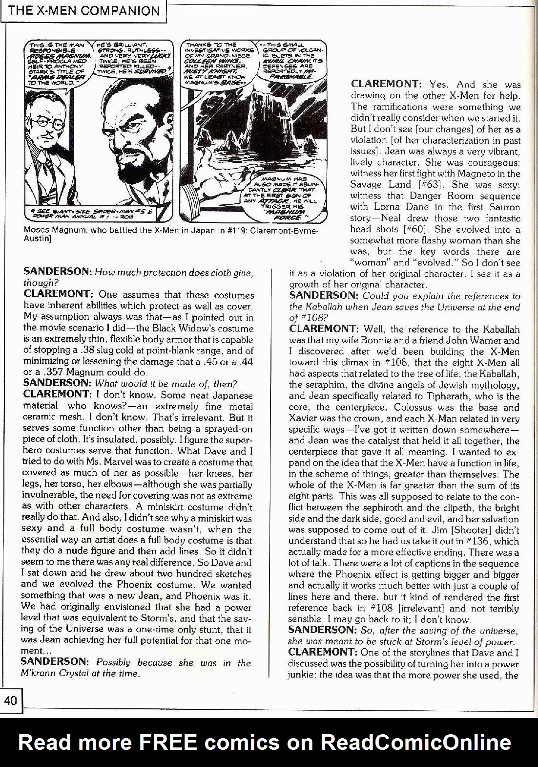 Read online The X-Men Companion comic -  Issue #2 - 40