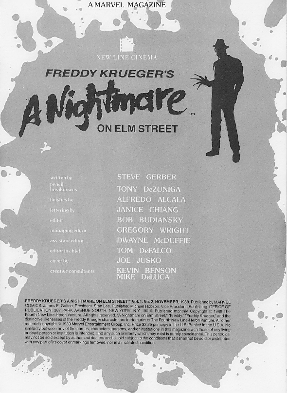 Read online Freddy Krueger's A Nightmare on Elm Street comic -  Issue #2 - 3