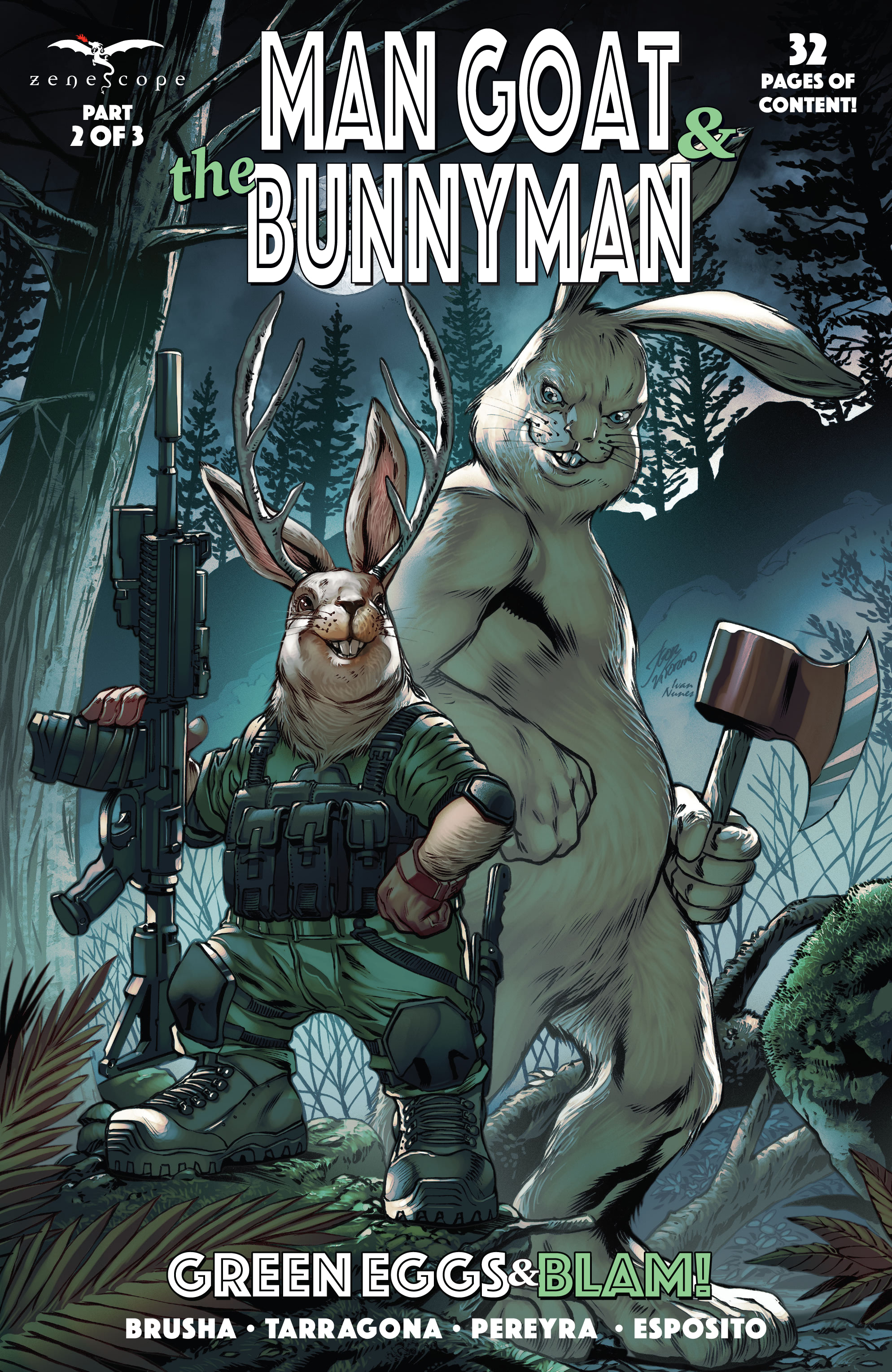 Read online Man Goat & the Bunnyman: Green Eggs & Blam comic -  Issue #2 - 1
