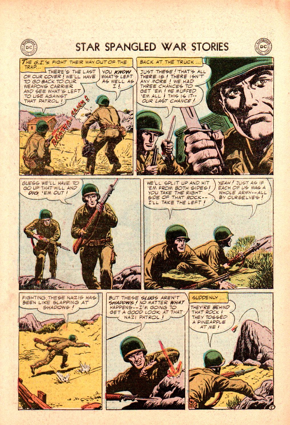 Read online Star Spangled War Stories (1952) comic -  Issue #42 - 31