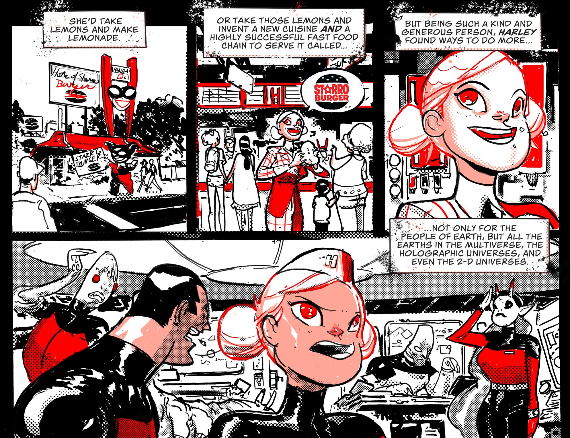 Read online Harley Quinn Black   White   Red comic -  Issue #5 - 17