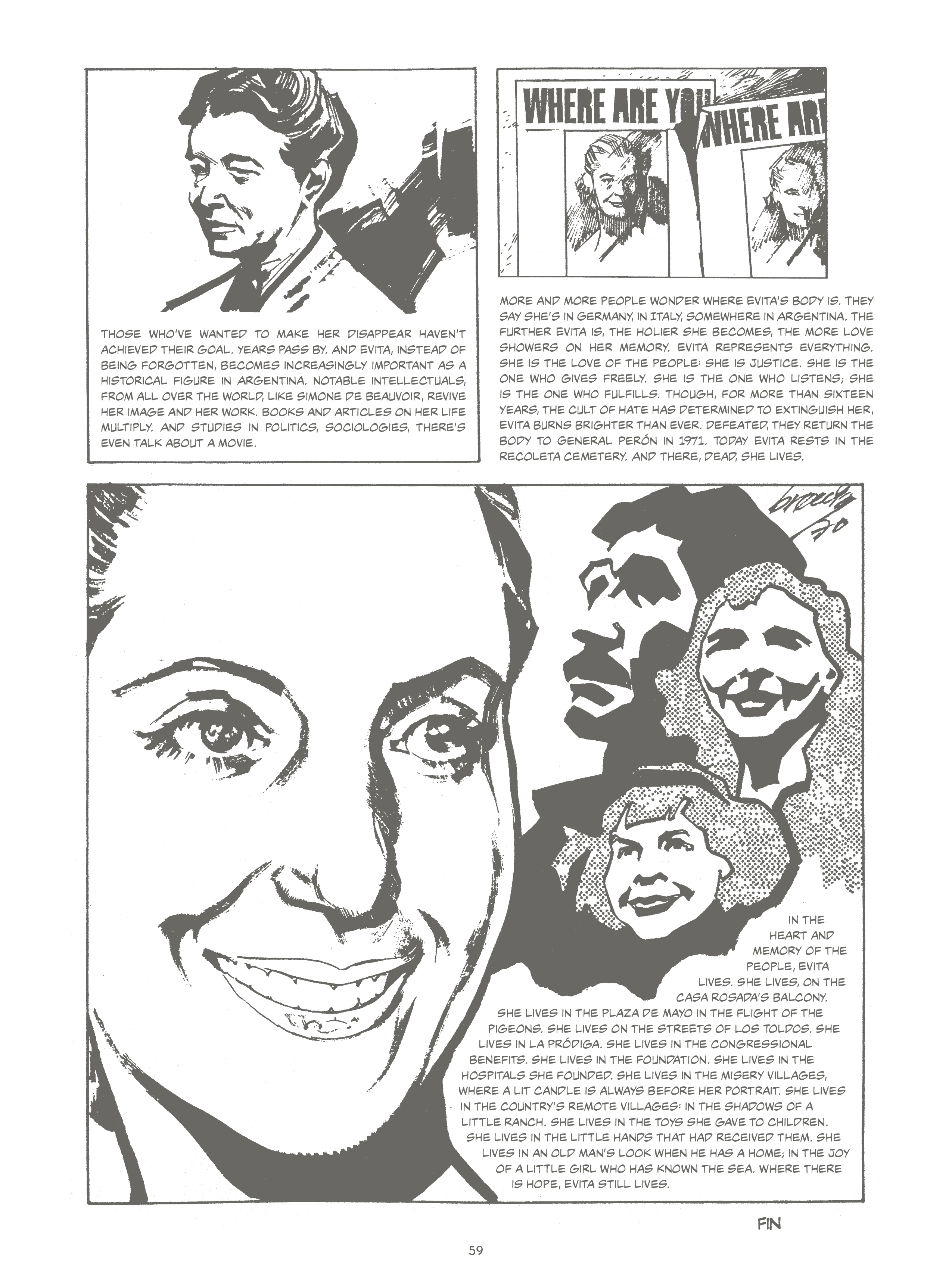 Read online Evita, the Life and Work of Eva Perón comic -  Issue # TPB - 64