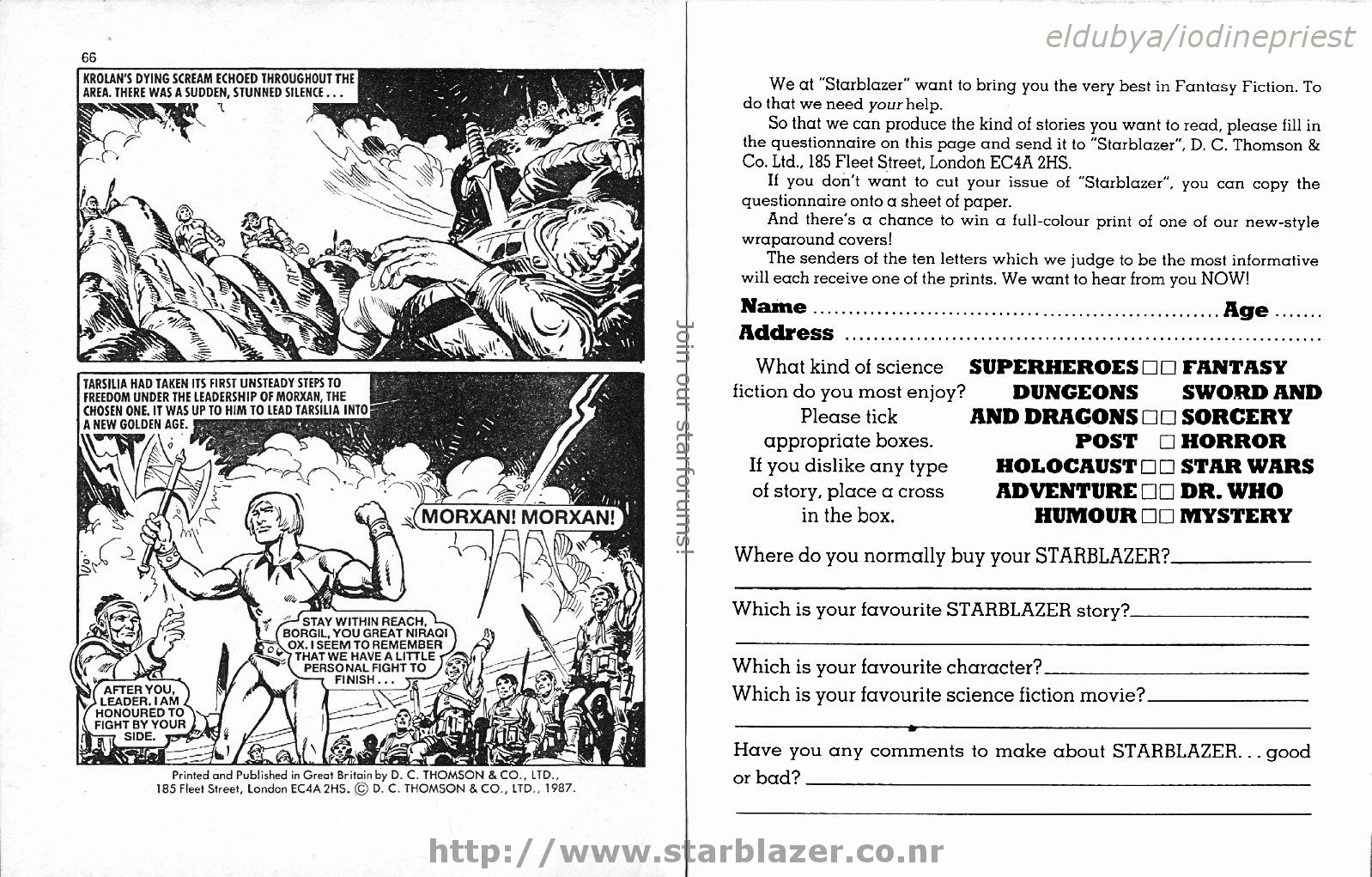 Read online Starblazer comic -  Issue #193 - 35