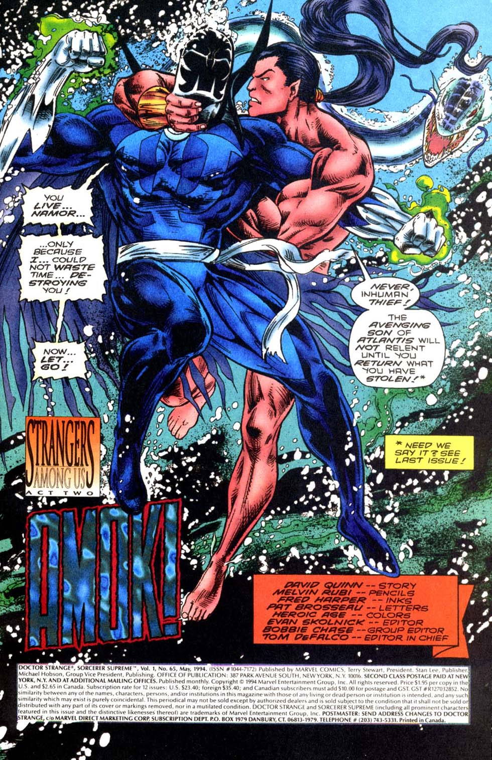Read online Doctor Strange: Sorcerer Supreme comic -  Issue #65 - 2