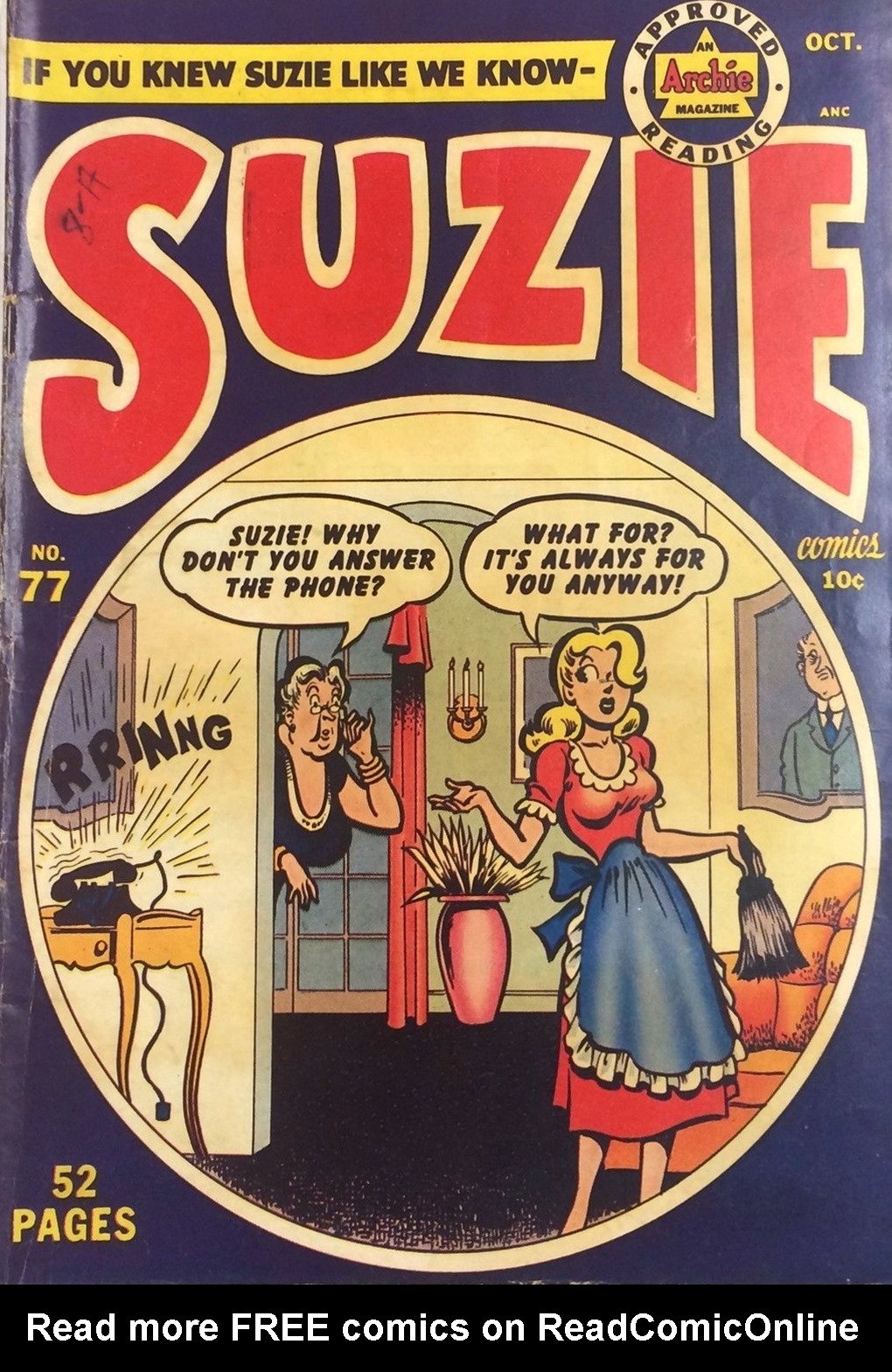 Read online Suzie Comics comic -  Issue #77 - 1