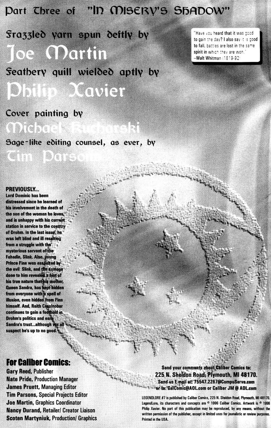 Read online Legendlore comic -  Issue #7 - 2