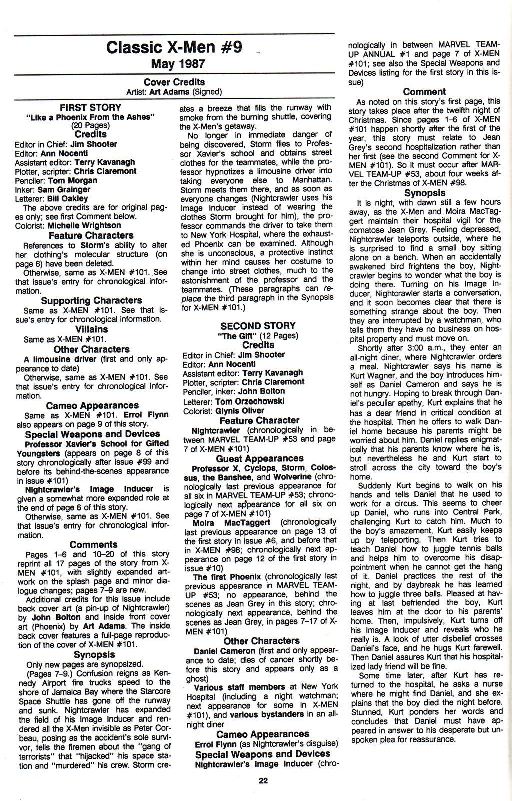 The Official Marvel Index To The X-Men (1987) issue 5 - Page 24