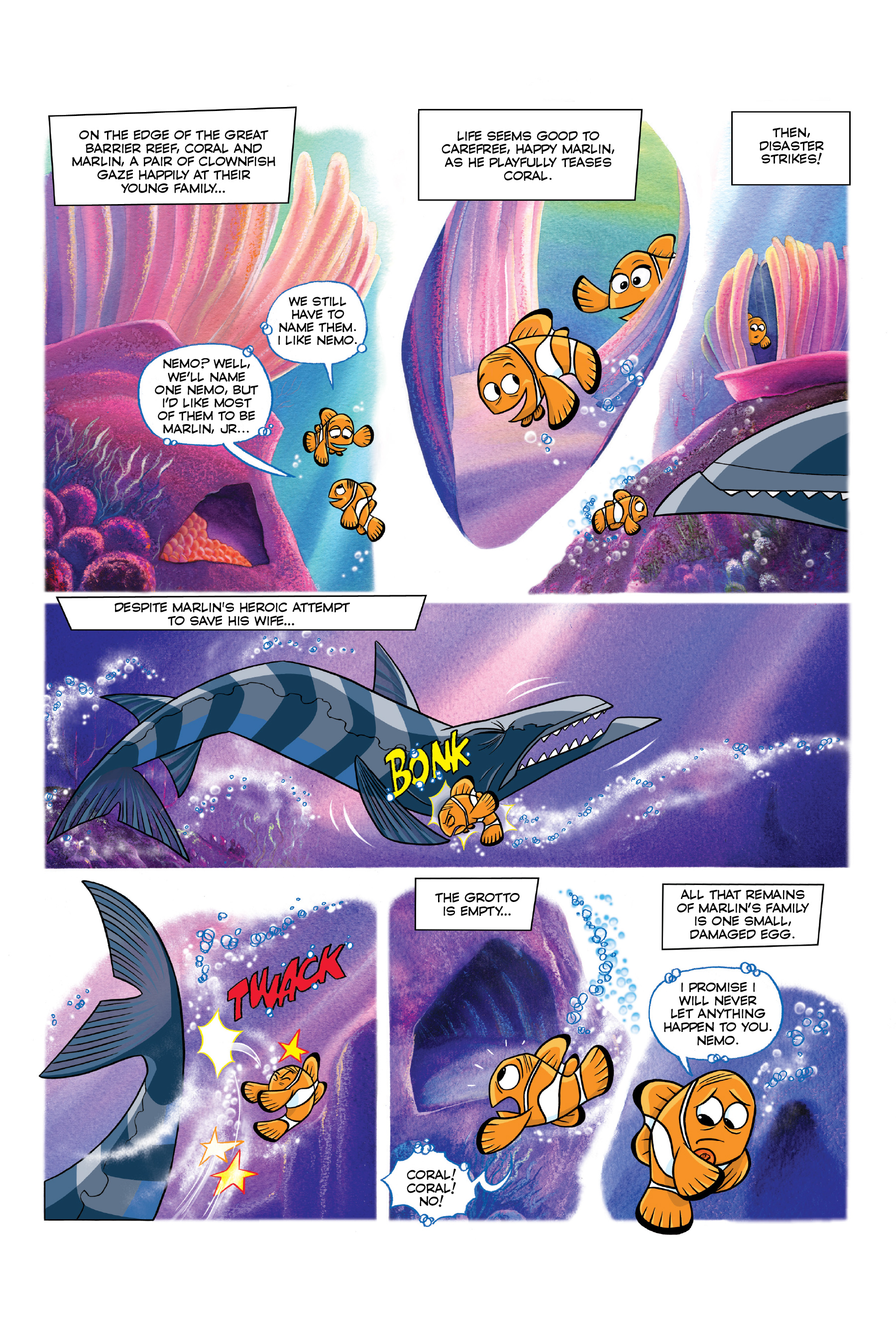 Read online Disney/PIXAR Finding Nemo and Finding Dory: The Story of the Movies in Comics comic -  Issue # TPB - 7
