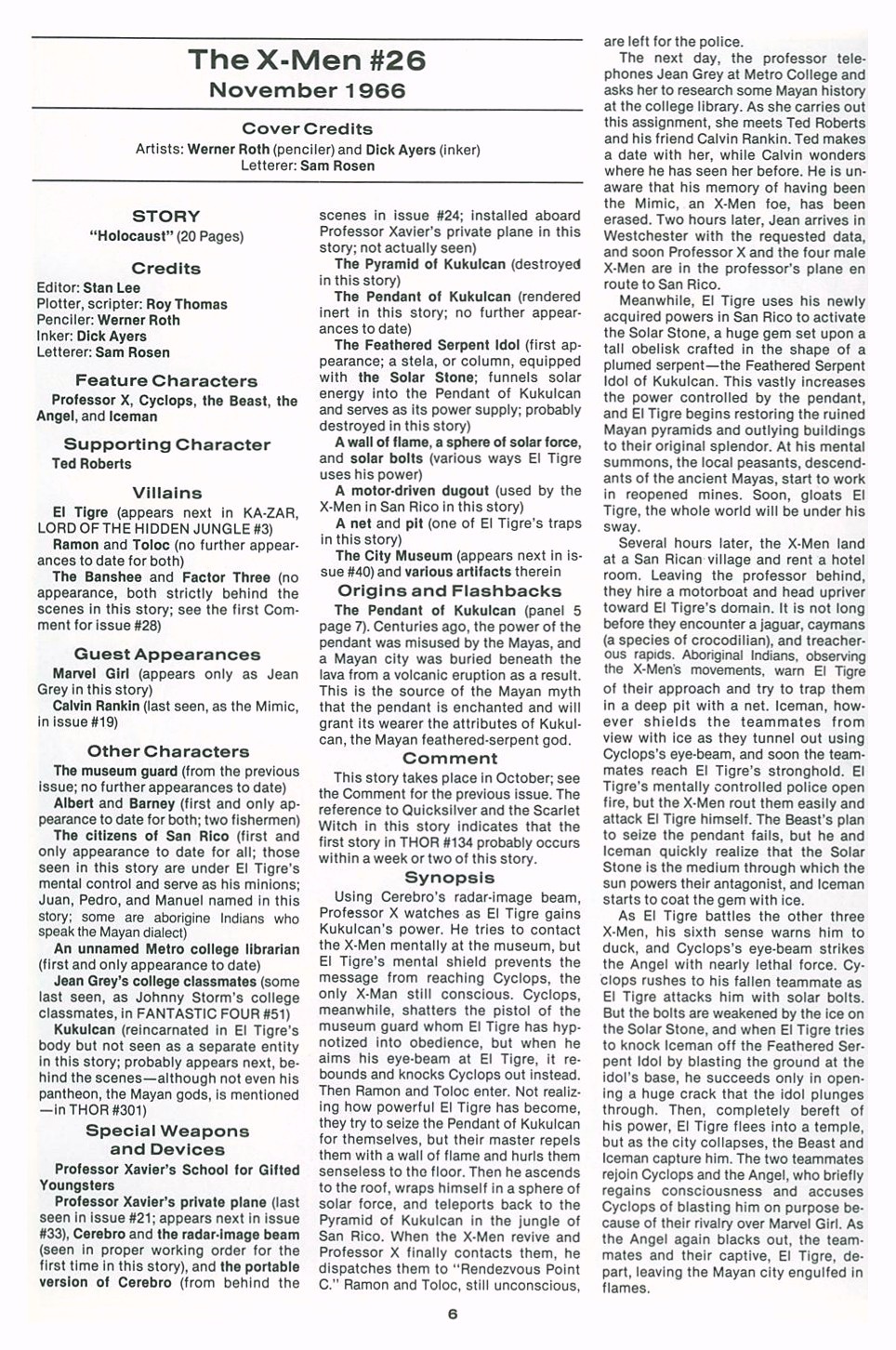 Read online The Official Marvel Index To The X-Men comic -  Issue #2 - 8