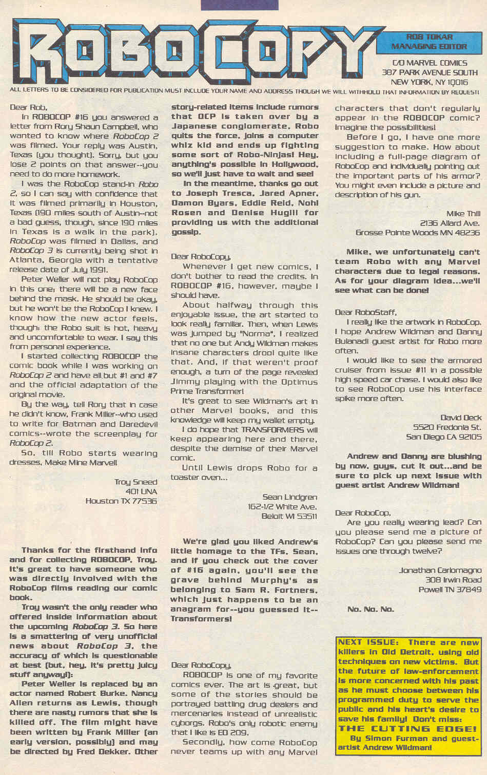 Read online Robocop (1990) comic -  Issue #19 - 24