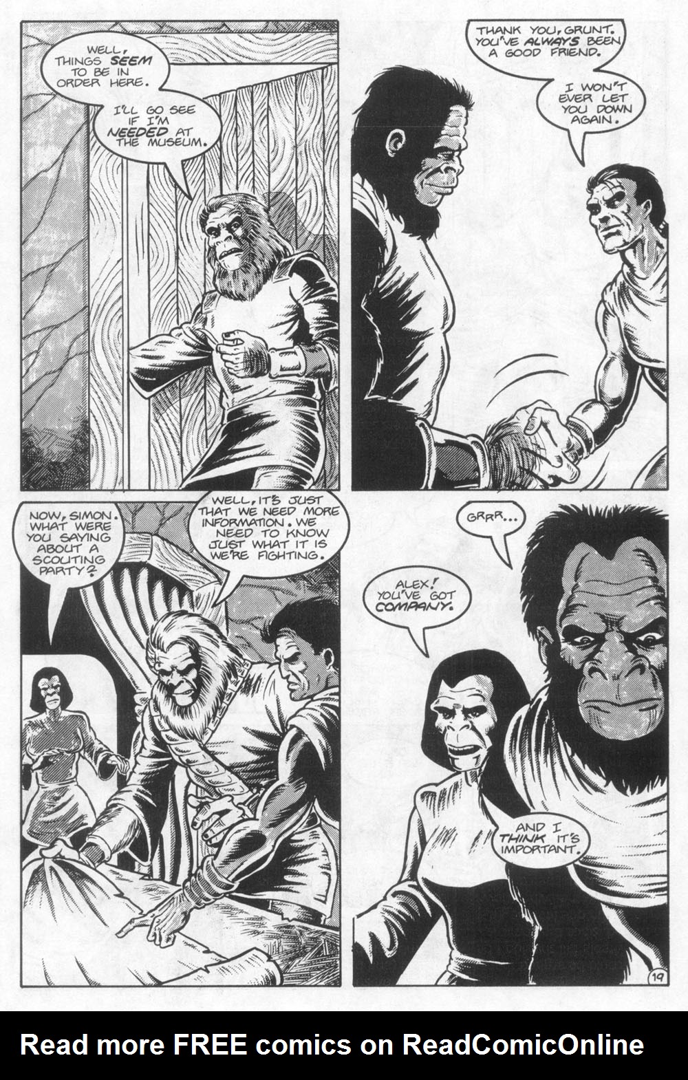 Read online Planet of the Apes (1990) comic -  Issue #23 - 21