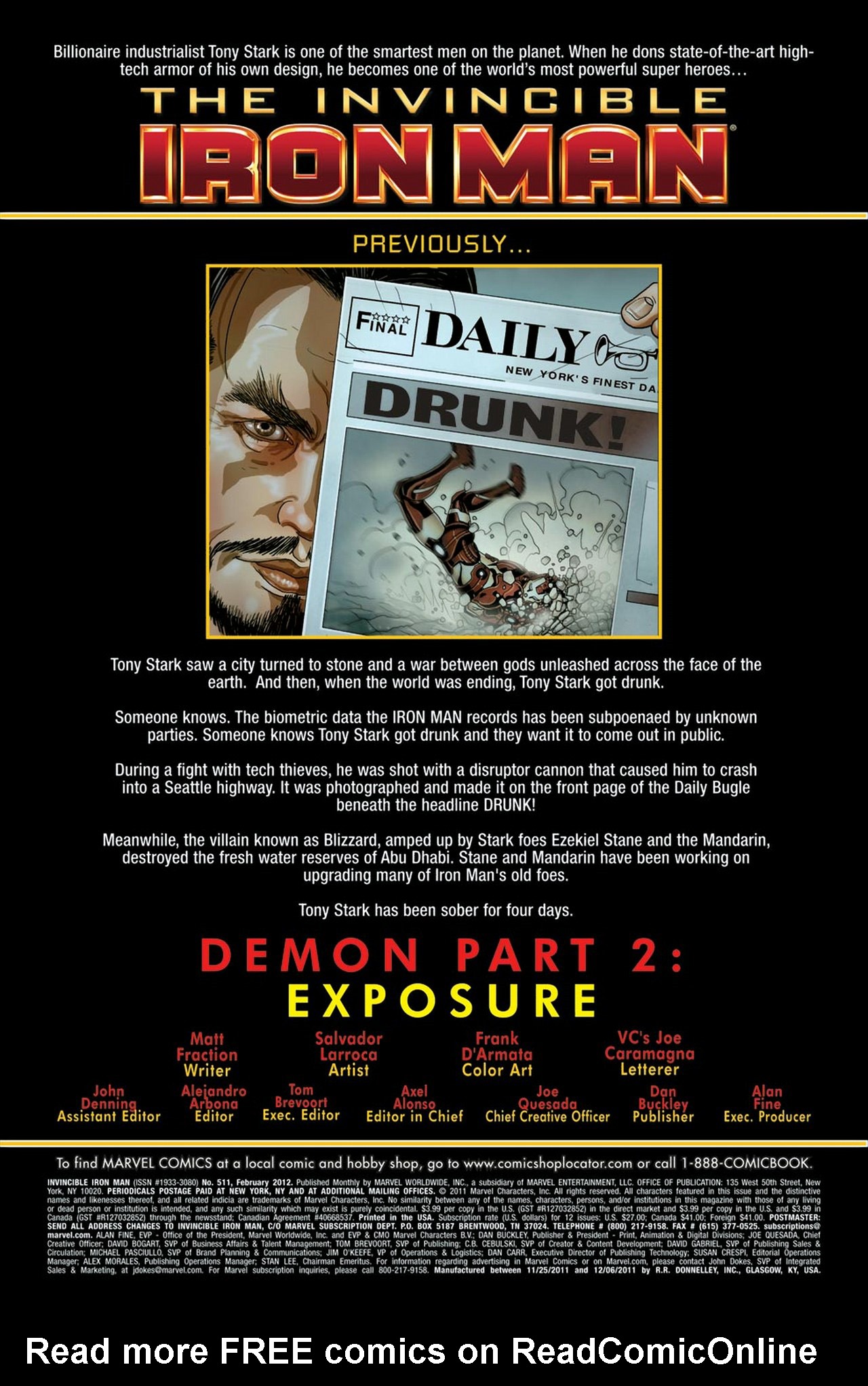 Read online The Invincible Iron Man (2008) comic -  Issue #511 - 2