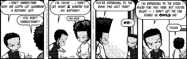 Read online The Boondocks Collection comic -  Issue # Year 2001 - 115