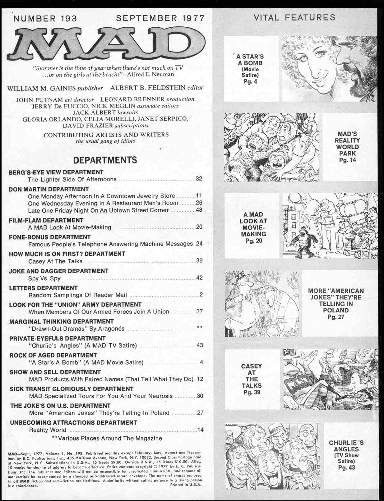 Read online MAD comic -  Issue #193 - 3