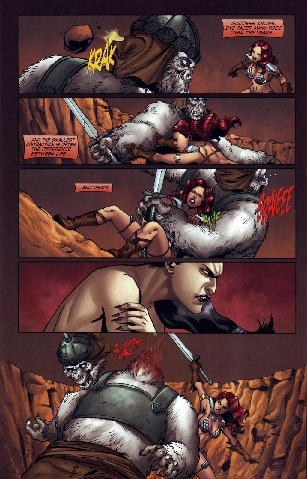 Read online Savage Red Sonja: Queen of the Frozen Wastes comic -  Issue #4 - 8