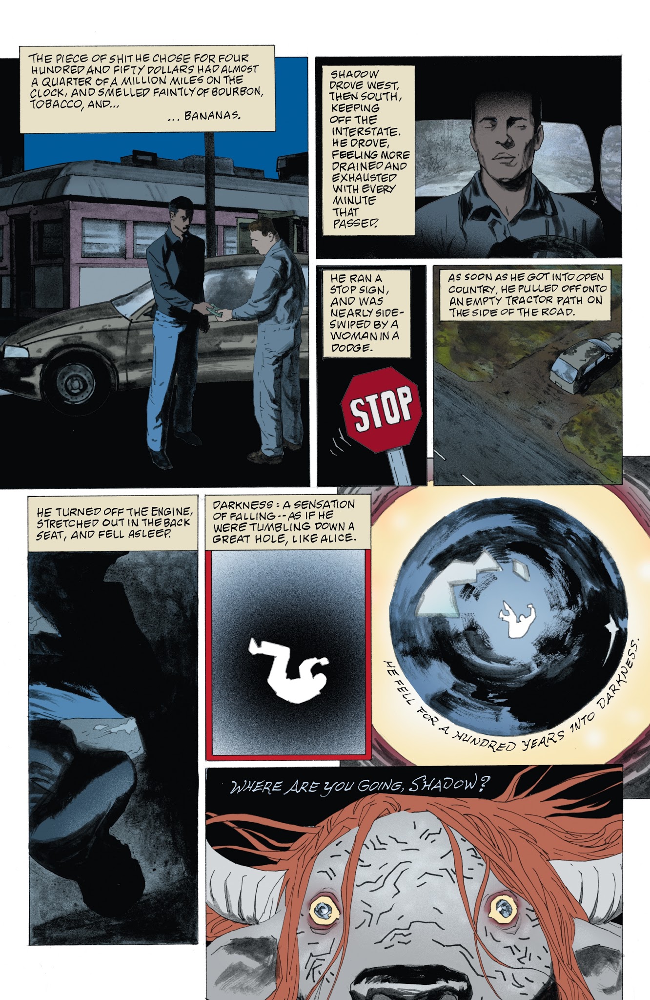 Read online American Gods: Shadows comic -  Issue #7 - 8