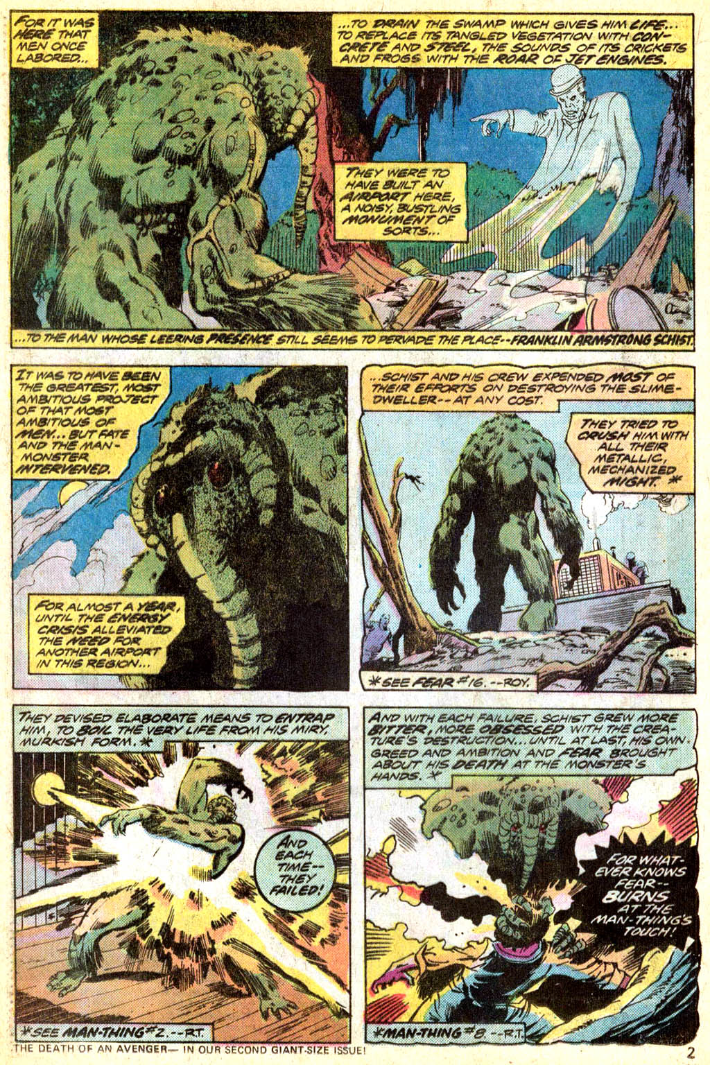 Read online Giant-Size Man-Thing comic -  Issue #2 - 3