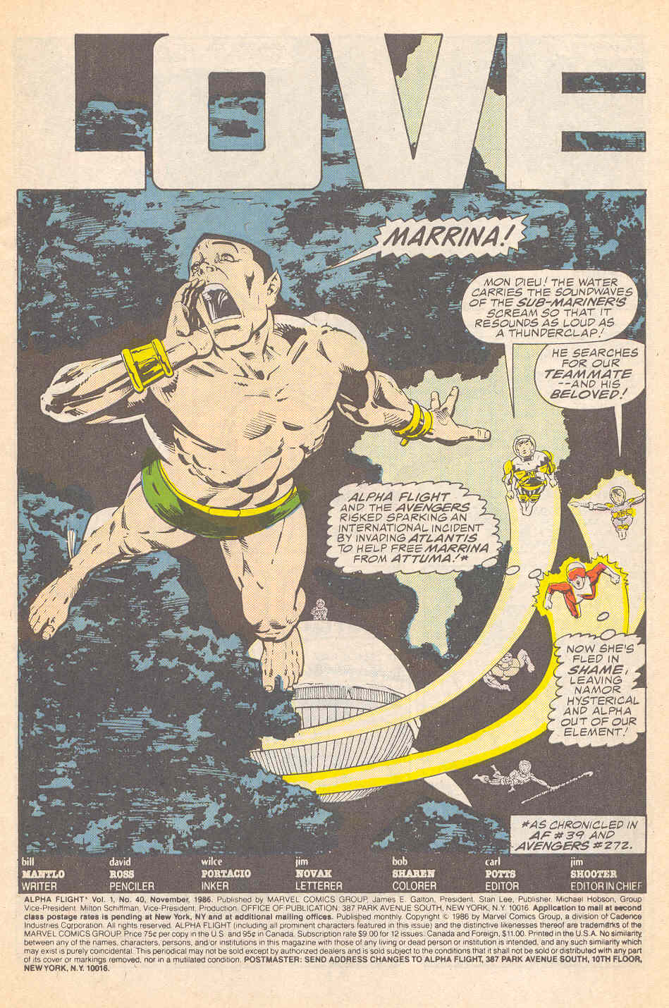 Read online Alpha Flight (1983) comic -  Issue #40 - 2