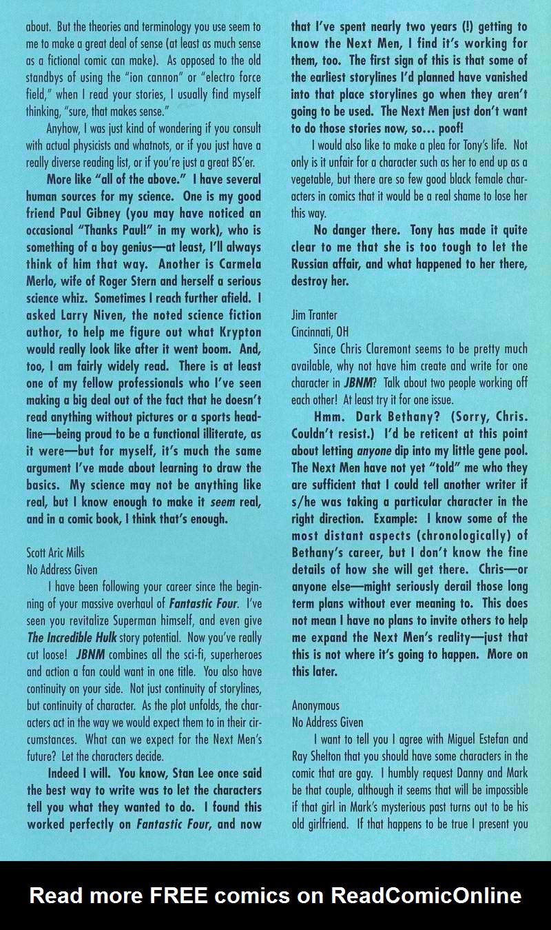 Read online John Byrne's Next Men (1992) comic -  Issue #20 - 28