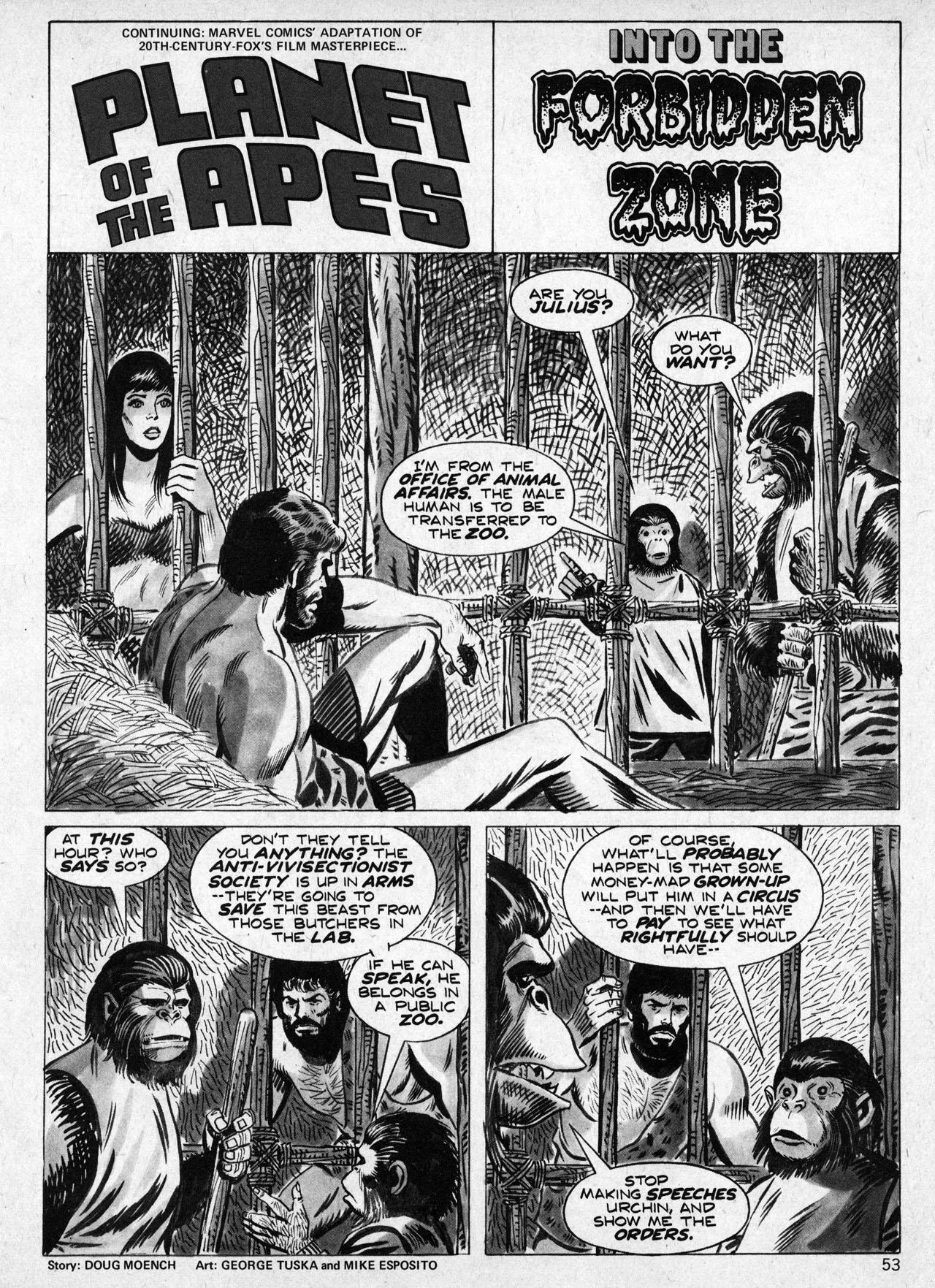 Read online Planet of the Apes comic -  Issue #5 - 49