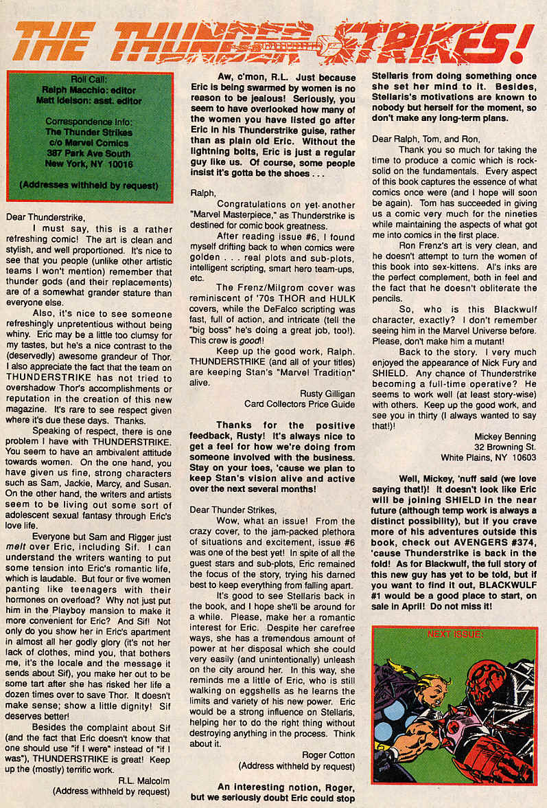 Read online Thunderstrike (1993) comic -  Issue #8 - 25