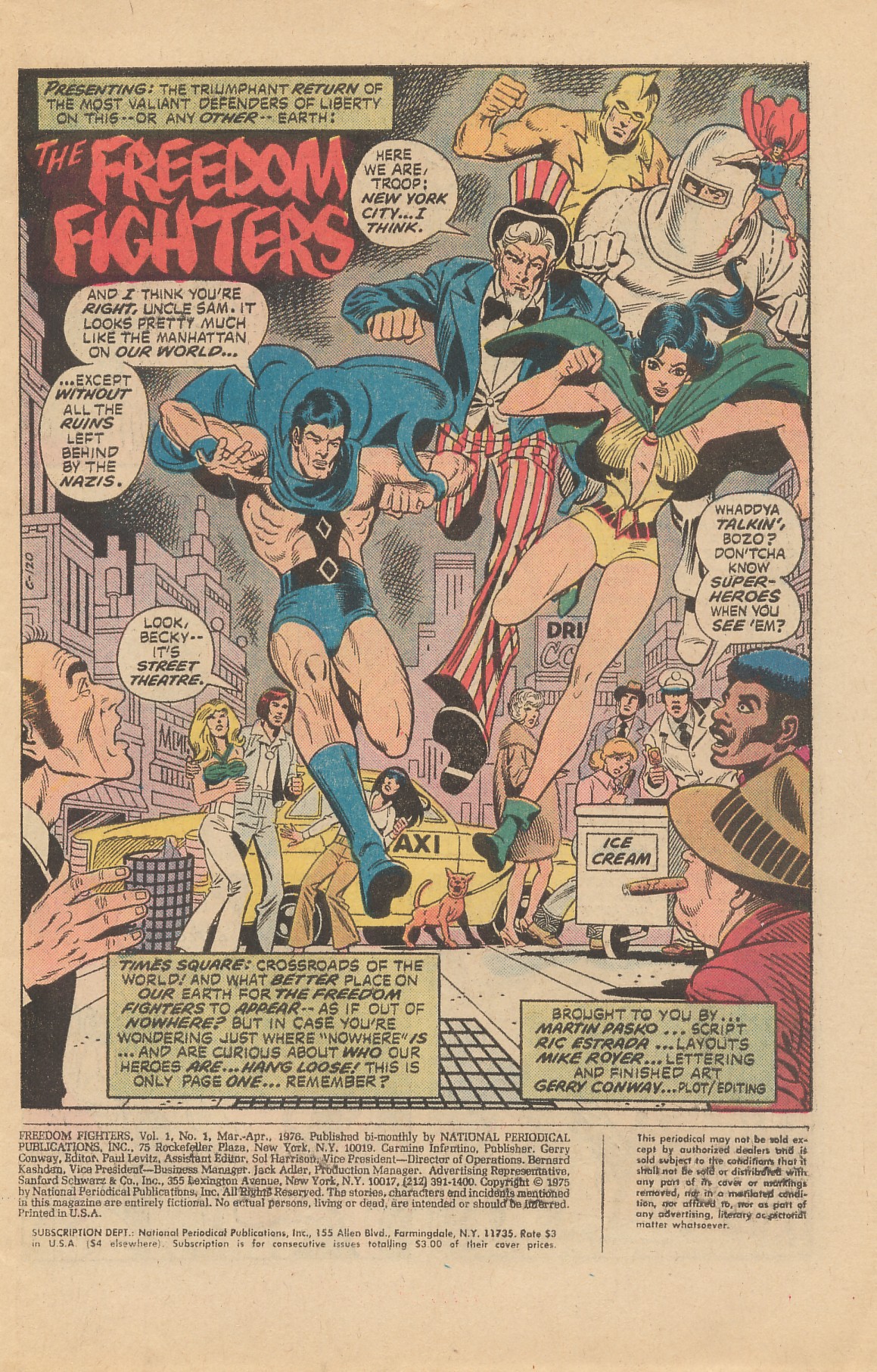 Freedom Fighters (1976) Issue #1 #1 - English 3