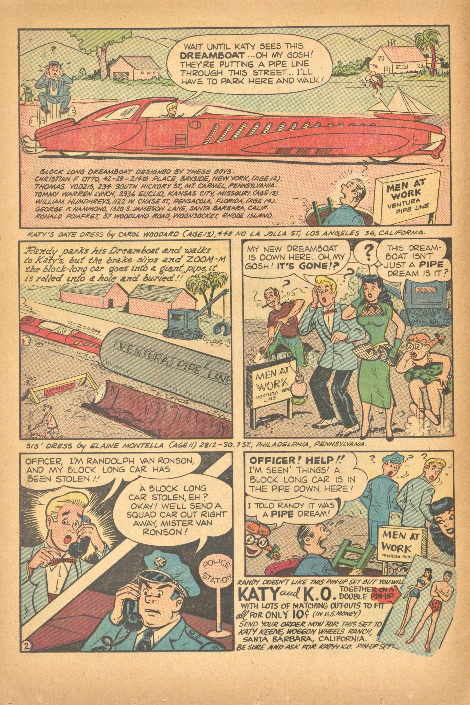 Read online Katy Keene (1949) comic -  Issue #19 - 16