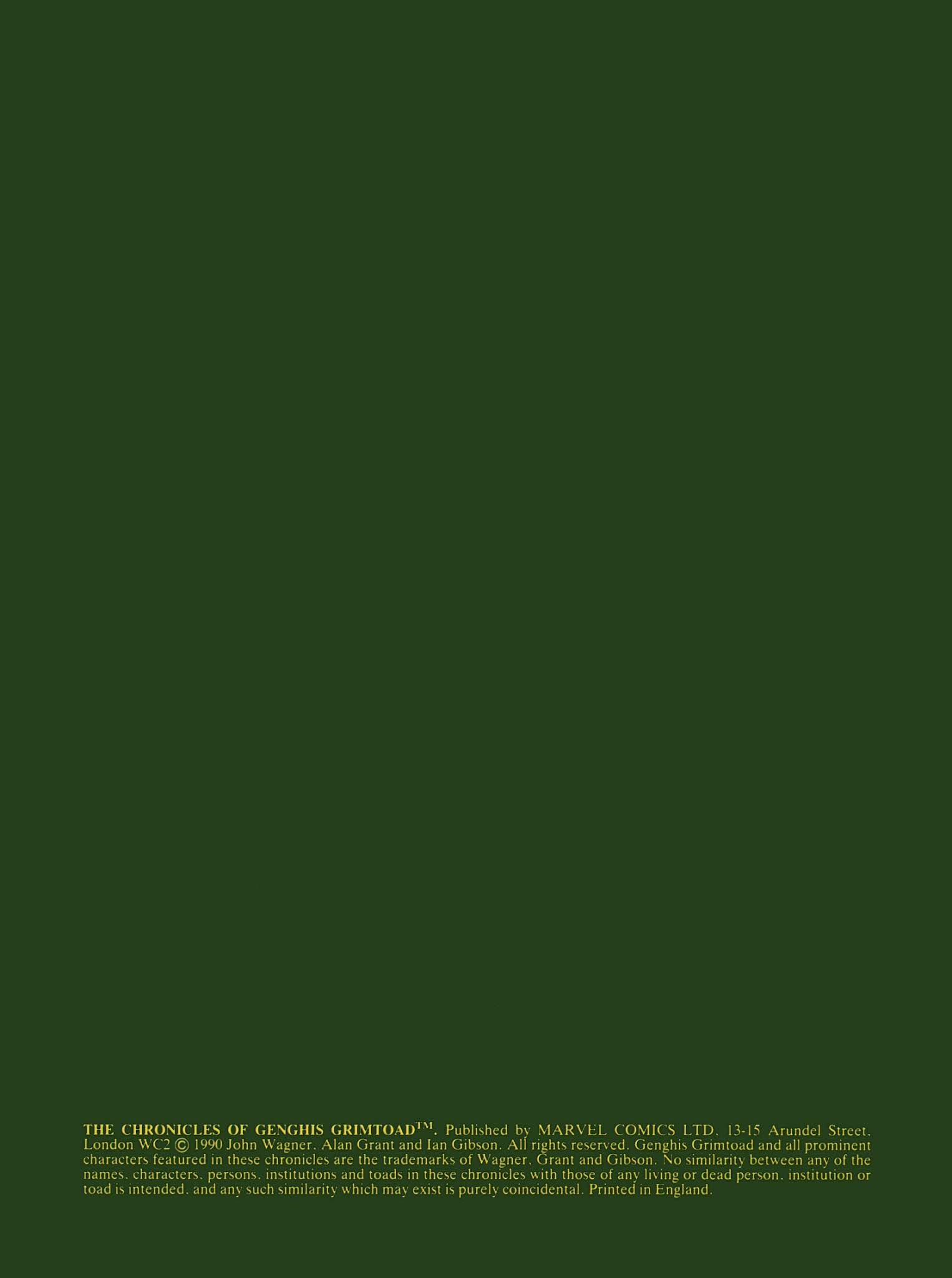 Read online The Chronicles of Genghis Grimtoad comic -  Issue # Full - 3