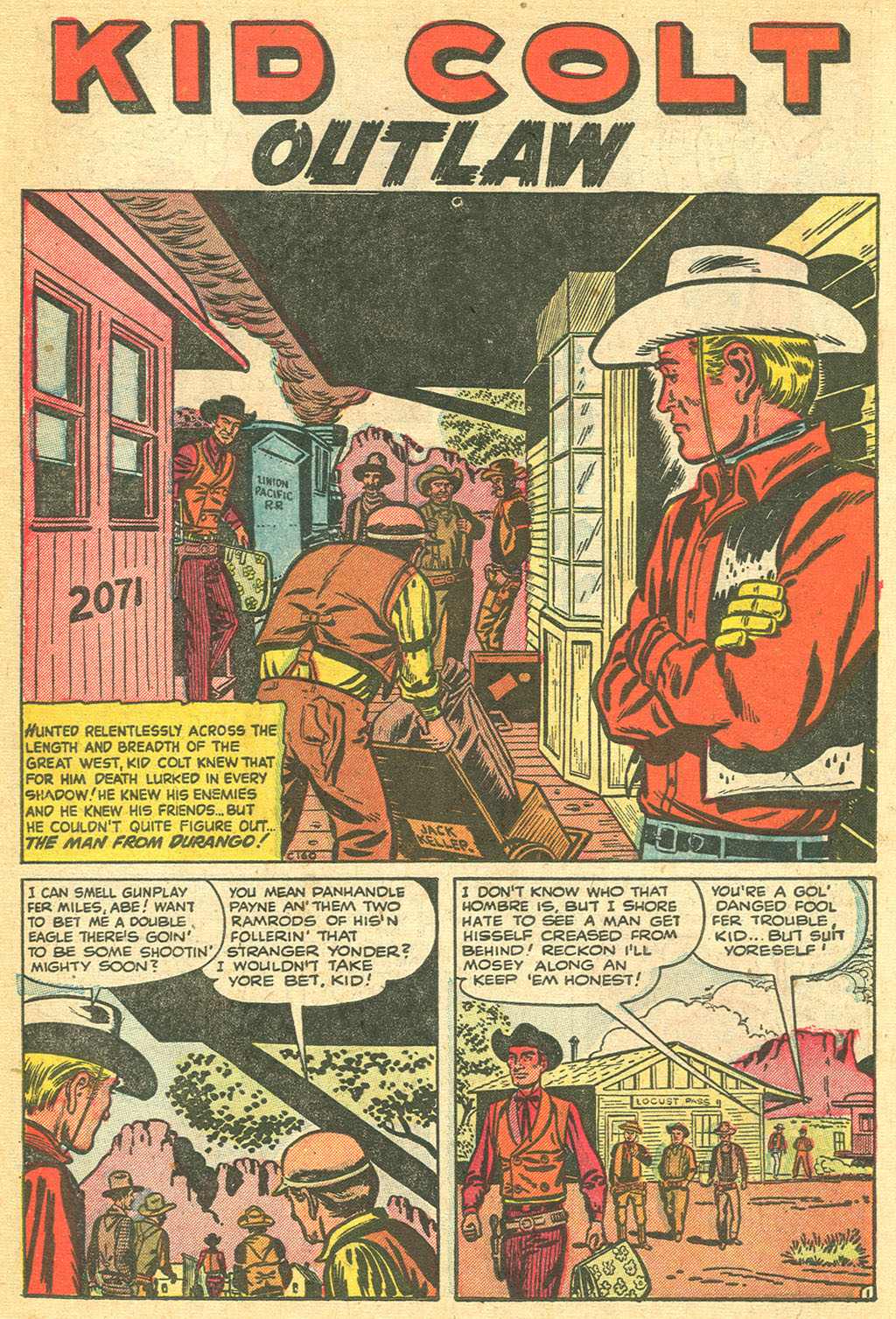 Read online Kid Colt Outlaw comic -  Issue #27 - 27